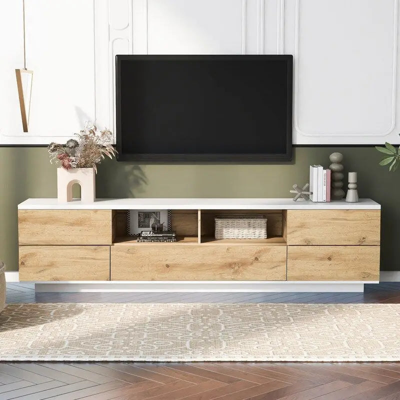 Modern TV stand for TVs up to 80, Entertainment Center Media Console